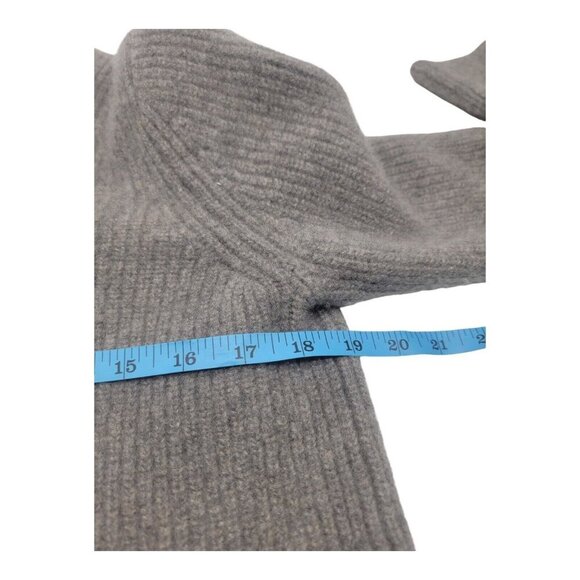 Banana Republic Sweater Women M RELAXED RIBBED MINK HEATHER Cashmere Minimalist - Picture 4 of 8